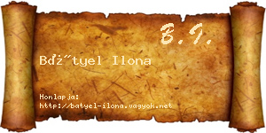 Bátyel Ilona névjegykártya